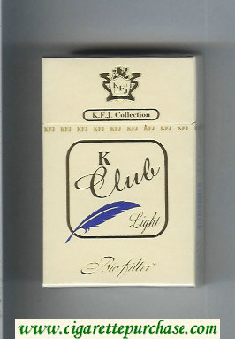 K Club Bio-filter Light cigarettes hard box